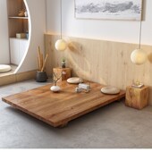 日式 榻榻米床主卧床l1.8米双人床落地床2米实木拼接床1.5米矮床