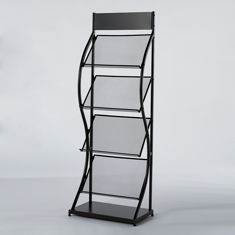 杂志架子书报置物架单页展架收z纳落地报纸架宣传资料展示架铁艺