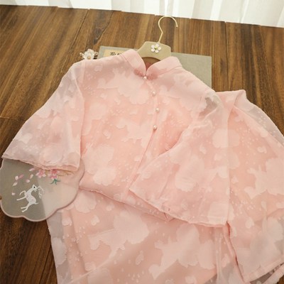 速发古旗平裁倒年袖法袍小个子202大春新款装气质淑范日常连衣裙