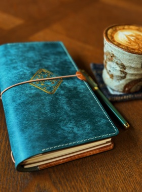 头层牛皮真皮本复古耐用旅行本TN本\护照本礼品可定制开学季