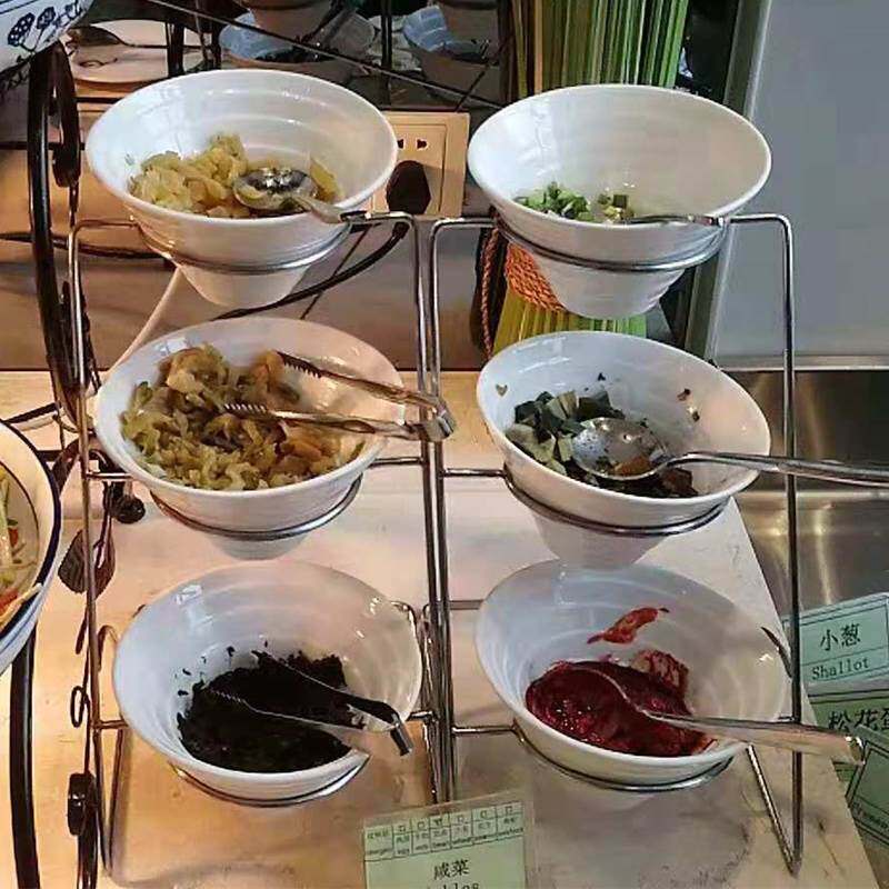 速发酒店自助餐台食餐展示架碗小菜摆台菜品自助物盘咸菜架子沙拉