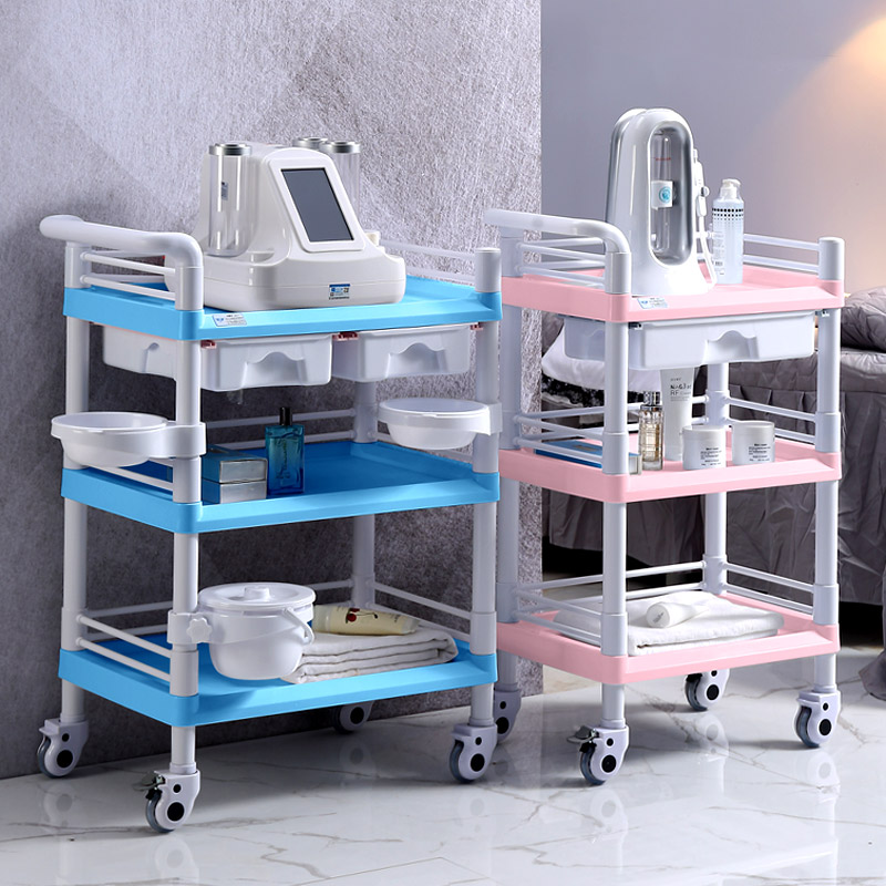 速发推移车动护理多功能置物架三工欧式小气泡仪器美发美甲层具车
