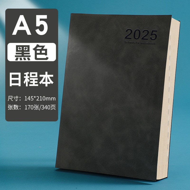 速发2025年新款日程本英语时间管理效率自律打卡计划本超厚子