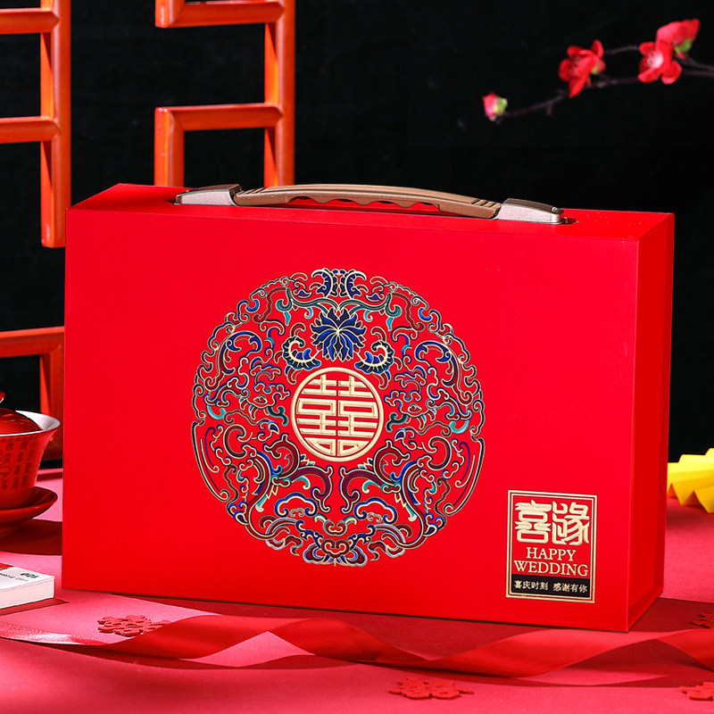 速发结婚礼金箱提亲聘礼箱元亲订婚定红包婚庆用品大全钱盒子彩礼