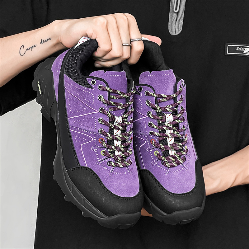 板鞋情侣防滑户外徒步运动鞋子