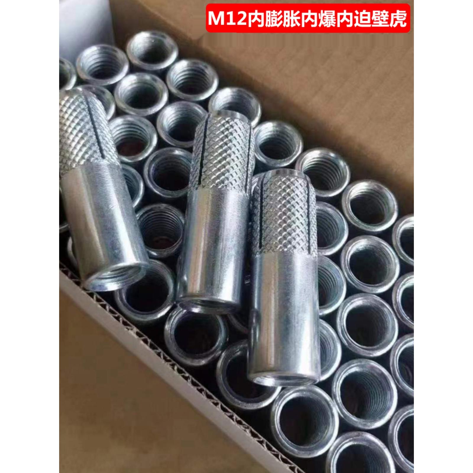水钻打孔钻孔专用内爆内膨胀螺丝M12内迫壁虎市标普通中标国标M12