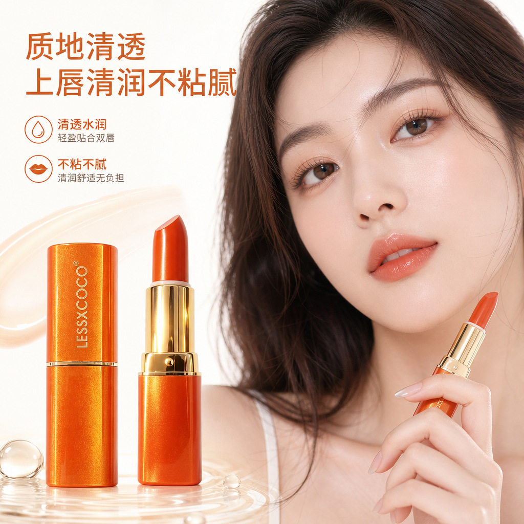 蓝色玫瑰橄榄油温变唇膏千人千色蓝色妖姬温变唇膏持久不掉色口红