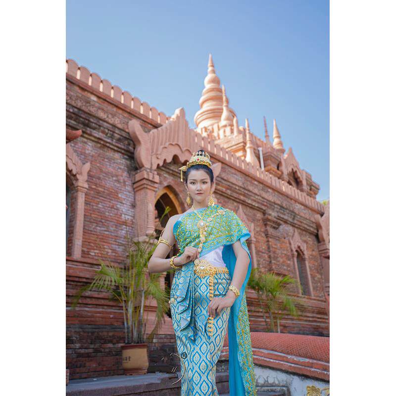 出租演出服东南亚民族服装泰国越南柬埔寨摄影写真礼服租赁傣族服