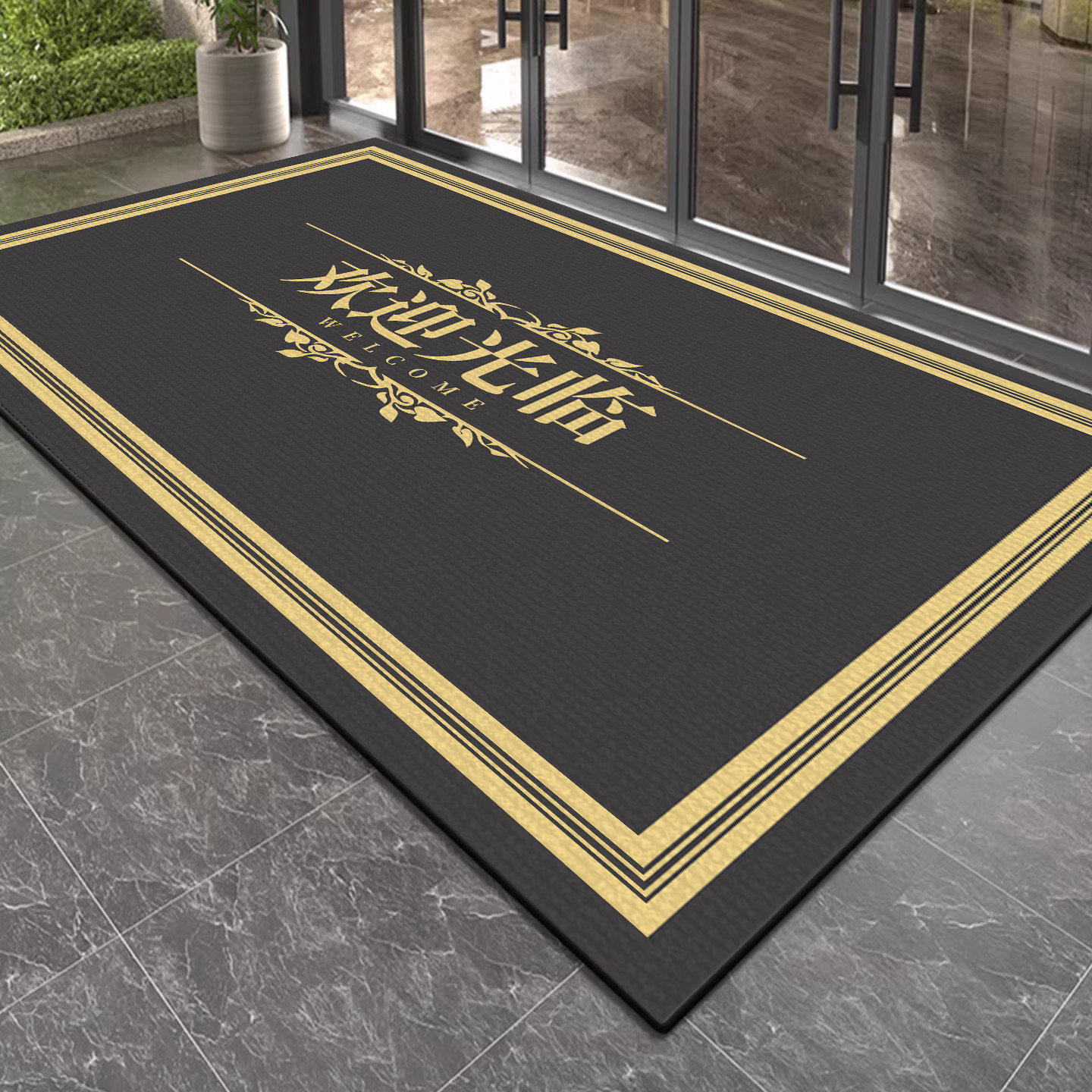 欢迎光临门垫商用酒店大门口防滑地垫入户门迎宾进门地毯定制logo,居家布艺,商业地毯地垫,淘宝优惠券,粉丝福利购,淘宝优惠卷