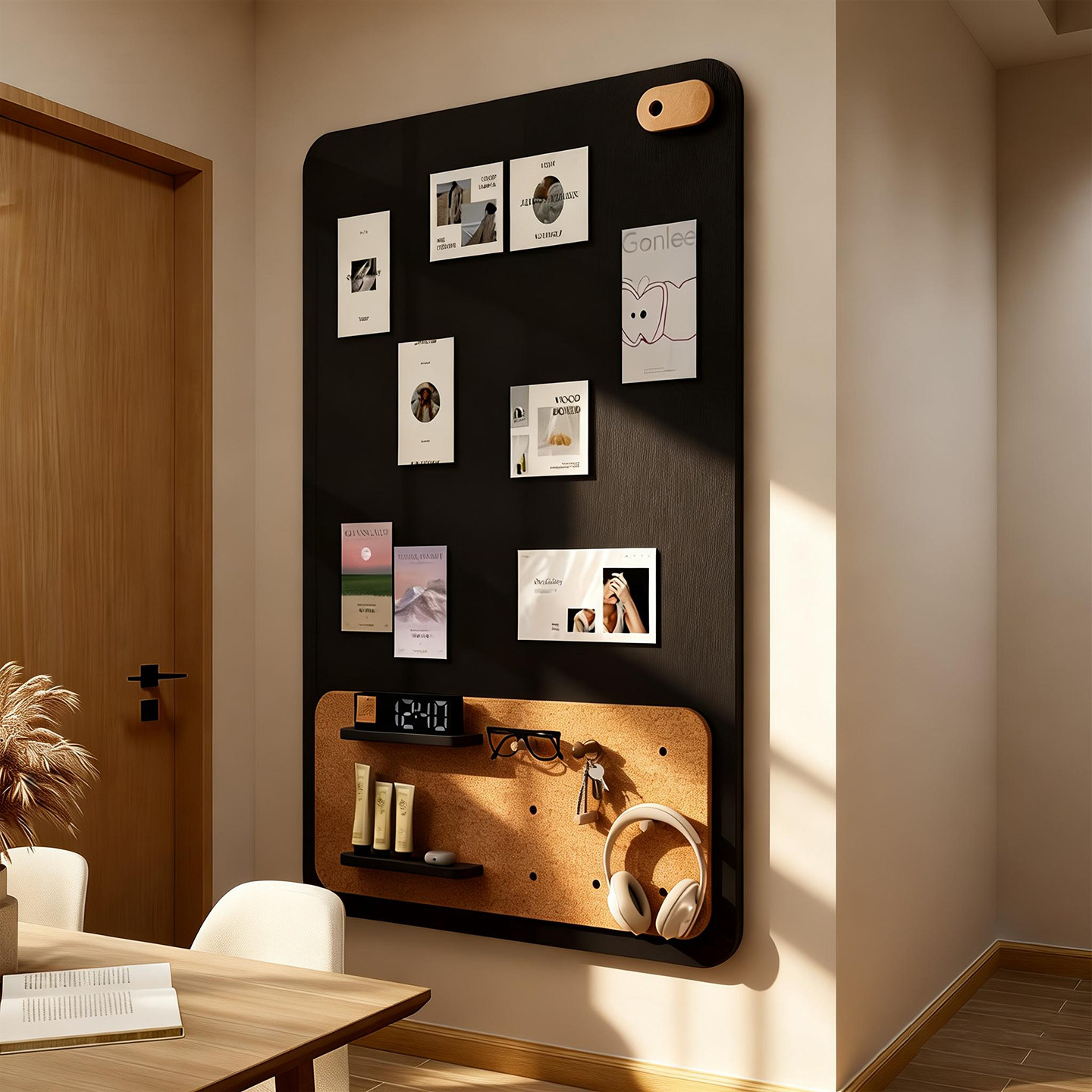 洞洞毛毡板照片墙背景板挂墙面粘相片框展示羊毛毡版墙贴软木板免打孔