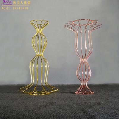 伊人汇美人鱼花架路DIV引铁艺酒镀金婚庆源礼宴舞台店道会具头工