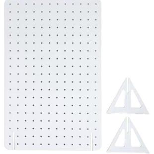 实木洞洞立式屏风钉动板隔断万象可移客厅展厅展板示架收JAP纳轮