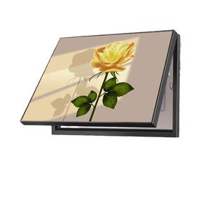 奶简油电表箱装饰画光影花卉免打现代风约孔挂画333清新液压杆遮