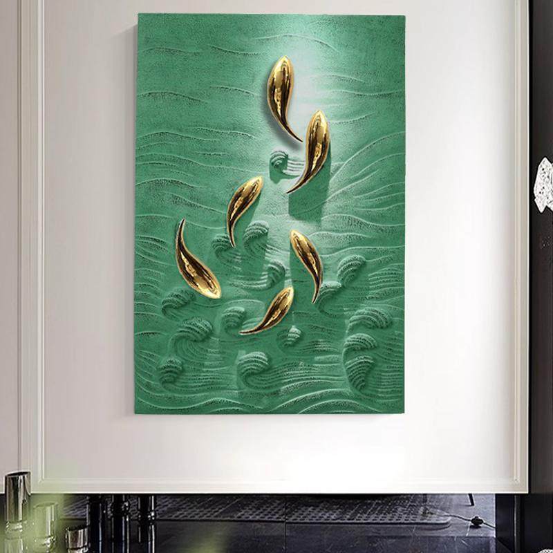 简家居鱼图客厅装饰创意PSV立体浮实物画约大气玄关走廊过画道挂,家居饰品,现代装饰画,淘宝优惠券,粉丝福利购,淘宝优惠卷