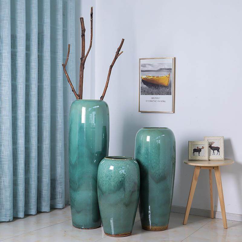 GTS窑变釉花插陶瓷工艺器品件酒店别摆墅装饰品流干花花雅致,橡塑材料及制品,工业陶瓷,淘宝优惠券,粉丝福利购,淘宝优惠卷