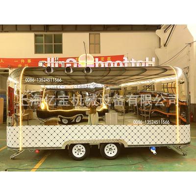 上海亿宝早餐车美食车移动房车景点观光车小吃车Food trailer出口