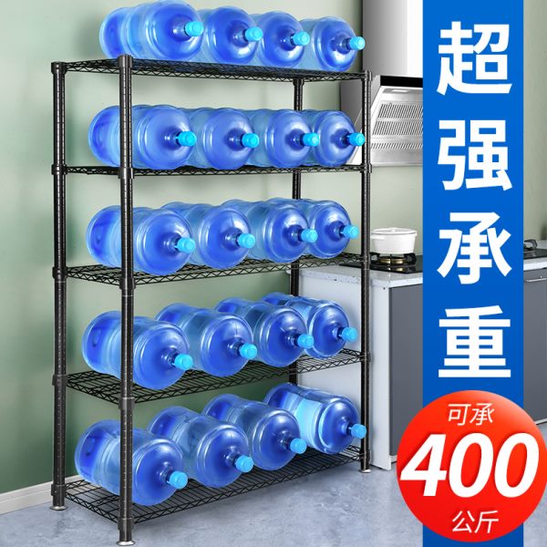 厂促多功能厨房置物架落地多层微波炉收纳架子可调节烤箱货架五层