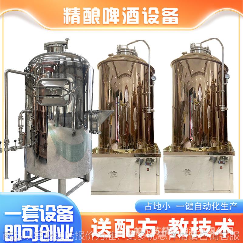 啤酒酿造生产设备一拖六500精酿啤酒生产设备商用扎啤机设备