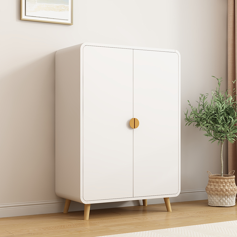 实木儿童衣柜卧室家用女孩宝宝小衣橱对开三门男童女童.储物收纳