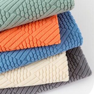 四季通用弹力防滑沙发q靠背坐垫套罩布料自己做加厚摇粒绒diy面料