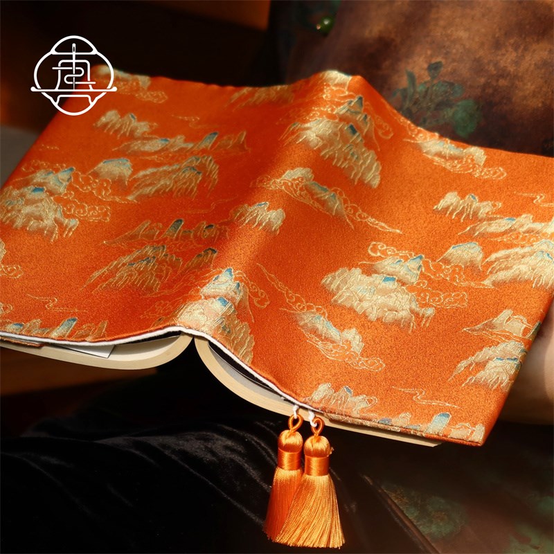 真我 灵山宋锦 非遗桑蚕丝手账手工布书K衣日记本笔记本a5a6