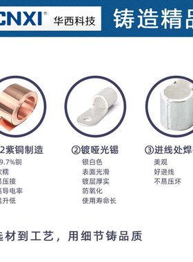 SK华西科技CNXI HRNB2-3.2-3.7-5-6-8-10-12-14-4S-M-L圆形裸端子