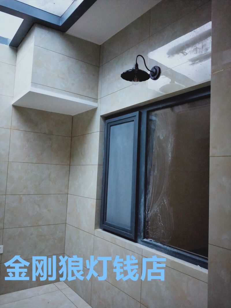 壁灯自带开关工业风格复古简约墙灯背景墙装饰灯阳台过道客厅灯具