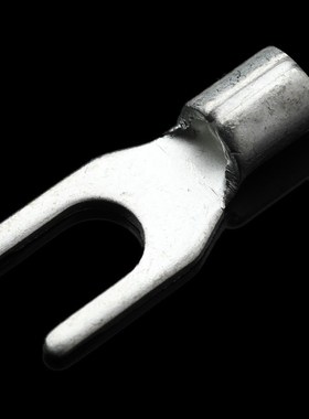 国标A级叉型裸端头SNmB2-4 U型冷压接线端子紫铜焊接 1000只 厚0.