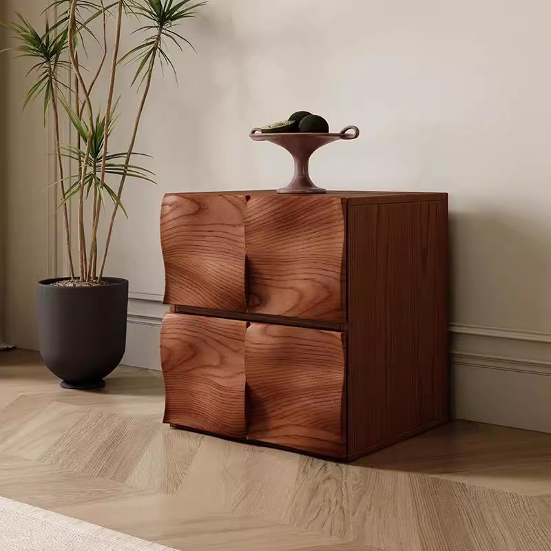 实木斗柜复古客厅组合电视柜多功能餐边柜沙发边柜卧室床头储物柜