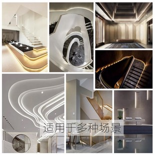 led灯带12v2835贴片240珠灯带高密高亮防水粘贴展示柜线条灯光带