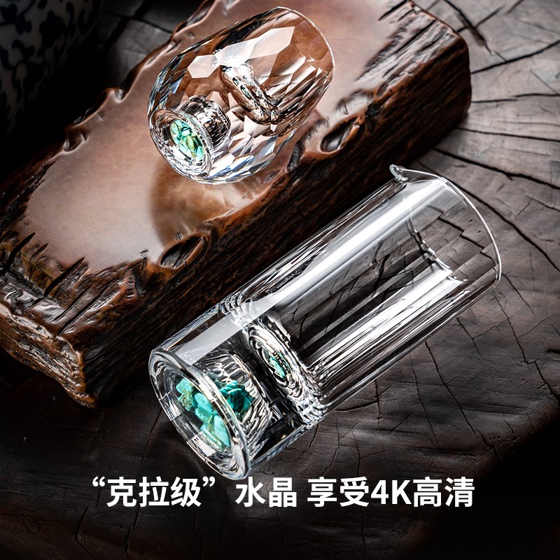 钻石白酒杯轻奢高档小酒盅酒具套装家用水晶分酒器壶Y一口杯烈酒