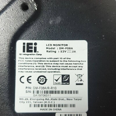 威强iEI工控显示器DM-F08A 12V供电 带HDMI