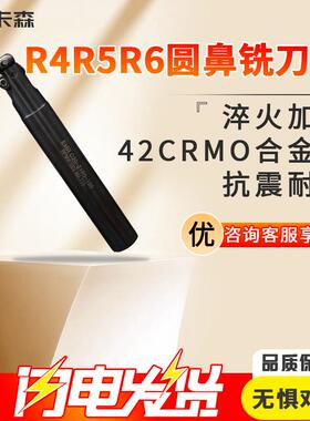 铣刀杆EMRW装RPMT1204R4R5R6刀片25 30 32 35牛圆鼻铣床数控刀杆