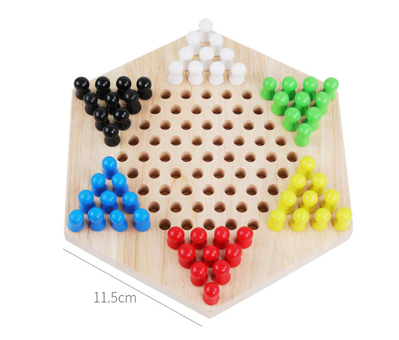 товар из китая 巧之木跳棋儿童益智玩具木制棋盘棋子小学生智力亲子游戏幼儿园