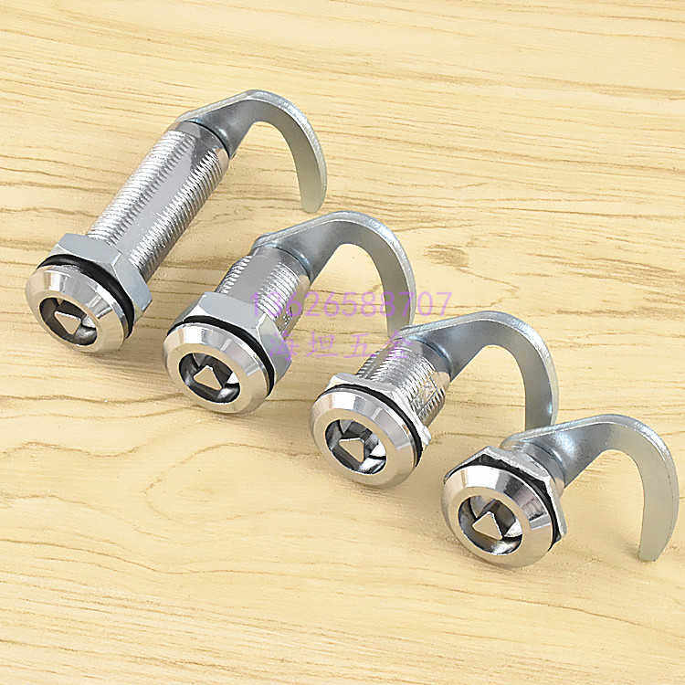 海坦新汇MS705三角钩锁406转舌圆锁 配电柜开关柜门锁垃圾桶箱锁