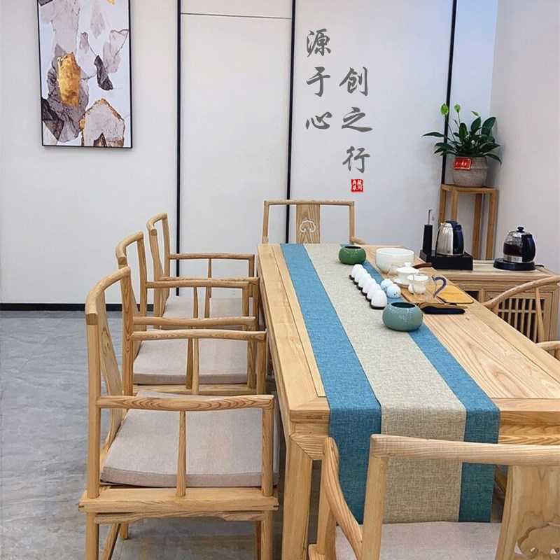 桌旗套装中式禅意防水茶席现代简约麻纹布艺干泡茶旗茶台垫茶桌布