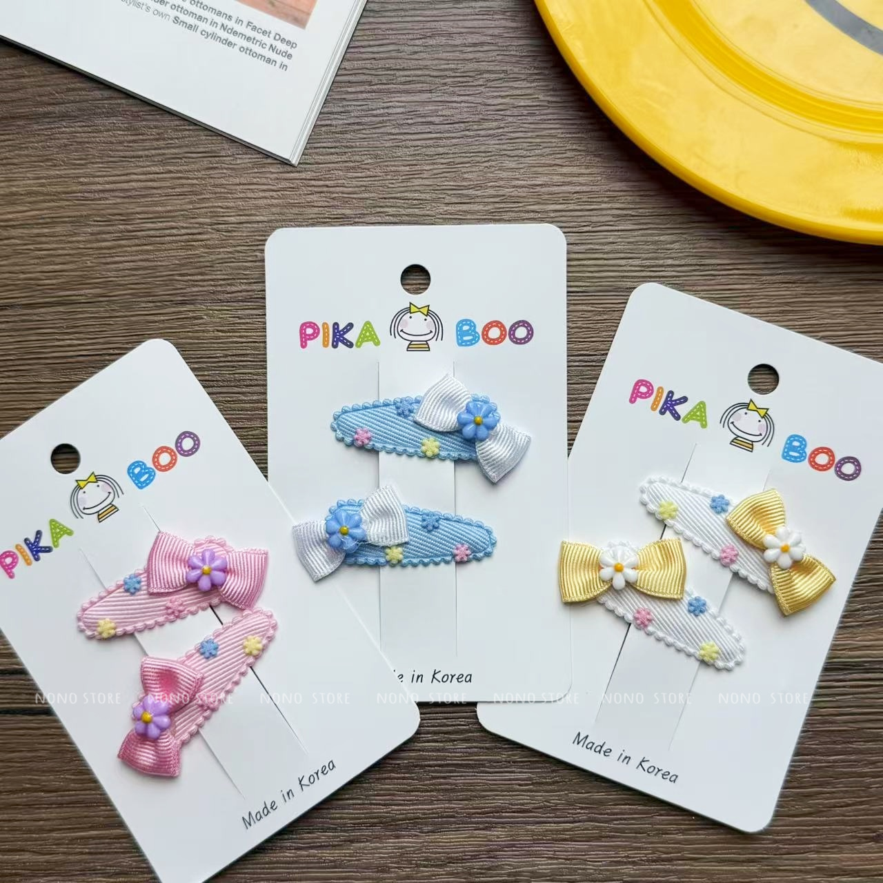 韩国进口蝴蝶结甜美掰掰夹发夹