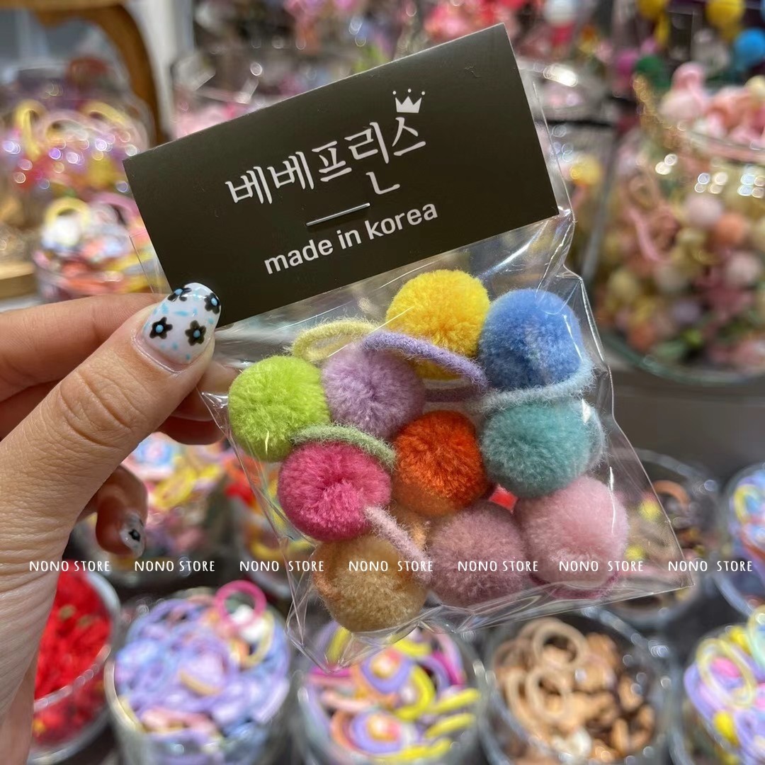 【现货】bebeprince韩国代购儿童彩色毛绒球球糖果色发圈皮筋套装,童装/婴儿装/亲子装,发饰,淘宝优惠券,粉丝福利购,淘宝优惠卷