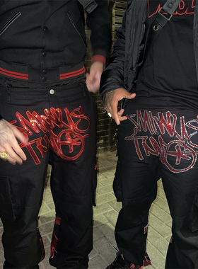 MINUS TWO The cargo shorts trend 新款时尚刺绣嘻哈工装长裤