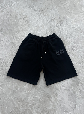 Broken Planet 新款夏季时尚百搭休闲男女款水洗黑色潮牌运动短裤