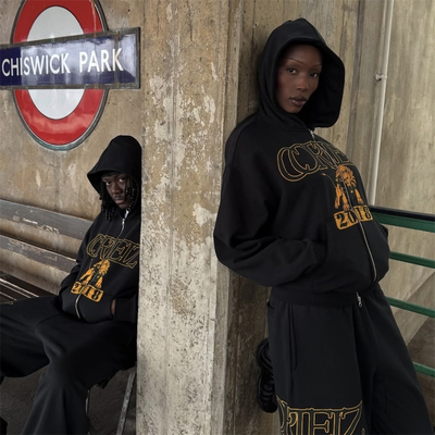 Corteiz街头风连帽卫衣情侣套装