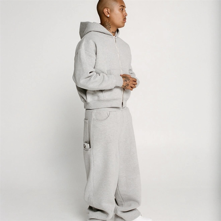 Sweats连帽宽松百搭拉链开衫卫衣