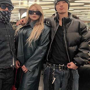 Thug Club 新款时尚流行休闲高街加厚男女款opium风面包羽绒棉服