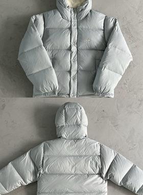 Corteiz 新款灰色连帽羽绒服男女同款冬季保暖高质量时尚百搭外套