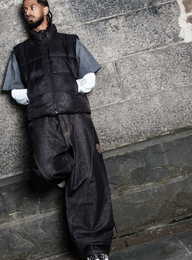 Mertra 高品质 puffer vest 秋冬季两面穿羽绒黑色马甲内迷彩男女