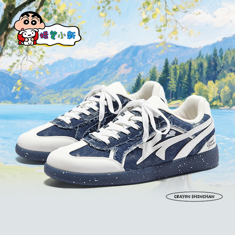 蜡笔小新鞋子男经典复古平底板鞋春季情侣厚底低帮耐磨休闲德训鞋,流行男鞋,德训鞋,淘宝优惠券,粉丝福利购,淘宝优惠卷