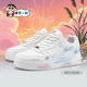 蜡笔小新鞋 厚底增高低帮休闲鞋 子男白粉情侣空军一号板鞋 秋冬新款