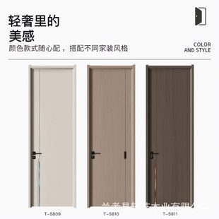 简约室内门人气热销 厂促免漆门碳纤门实木复合门防水防潮时尚