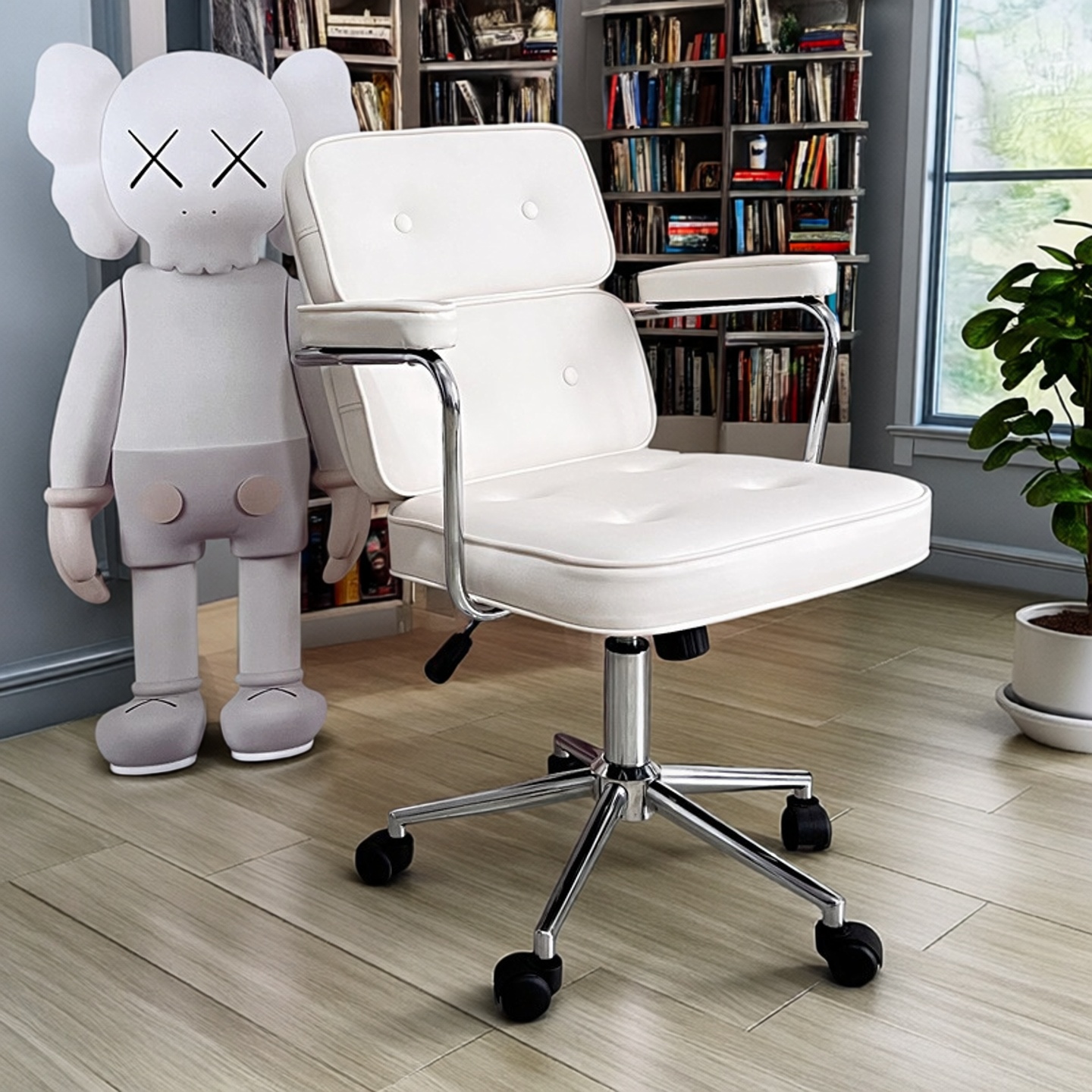 电脑椅理发椅化妆书桌真皮办公椅