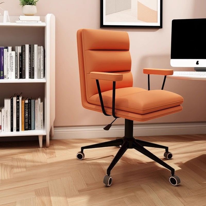 电脑椅沙发椅子真皮办公椅复古